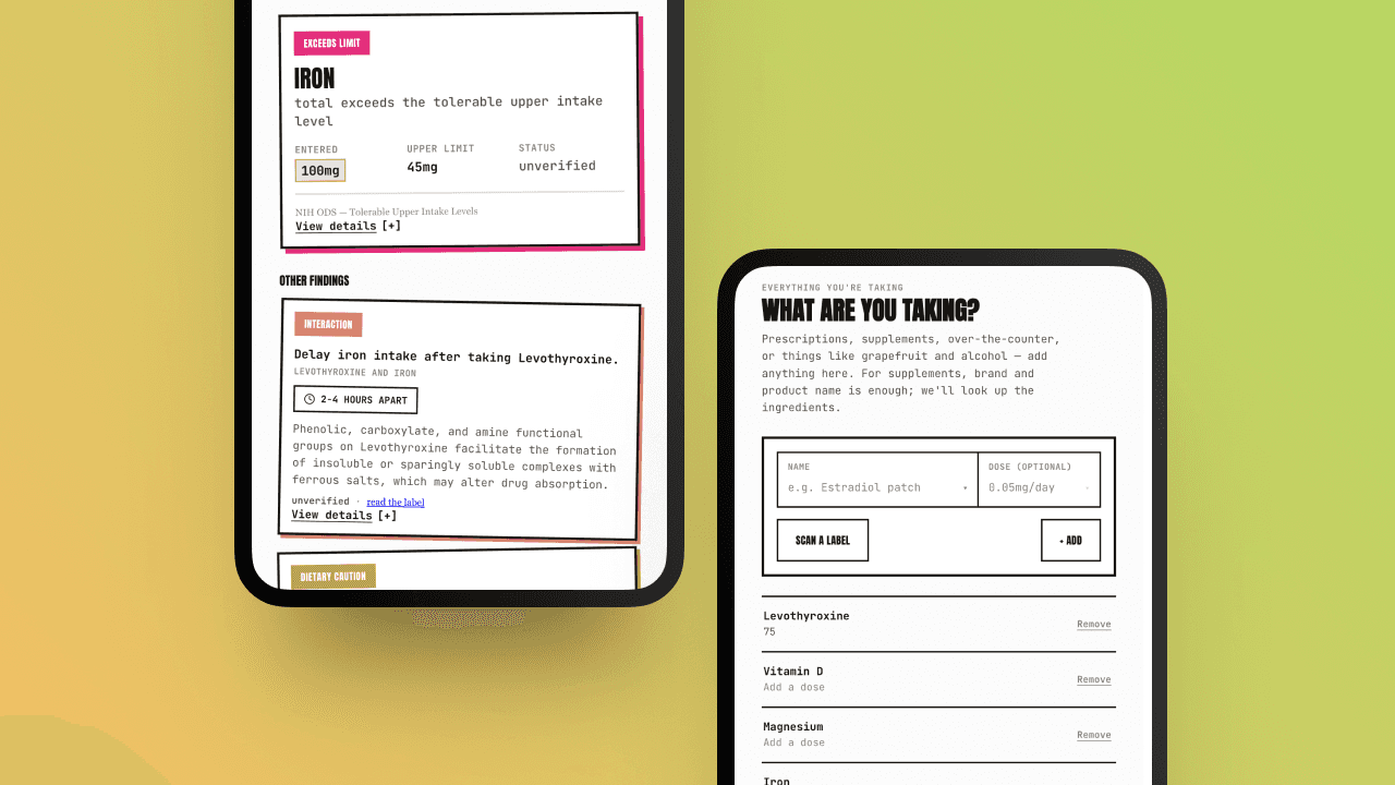Sift — medication and supplement interaction checker